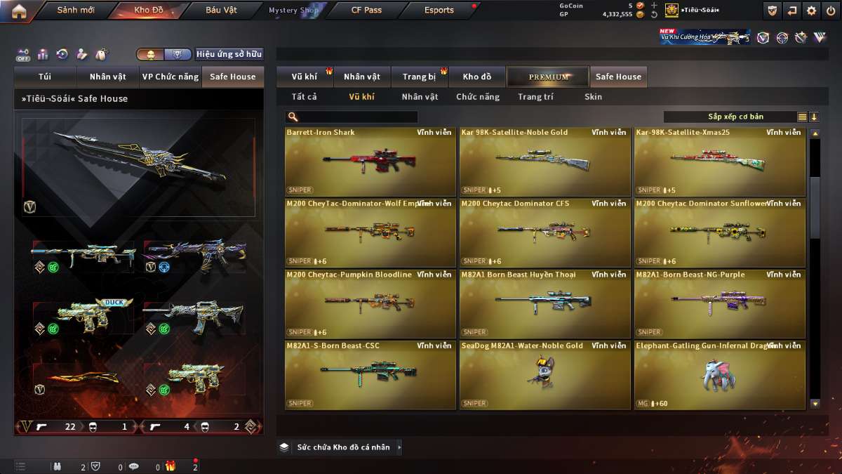 shop acc cf uy tin gia re
